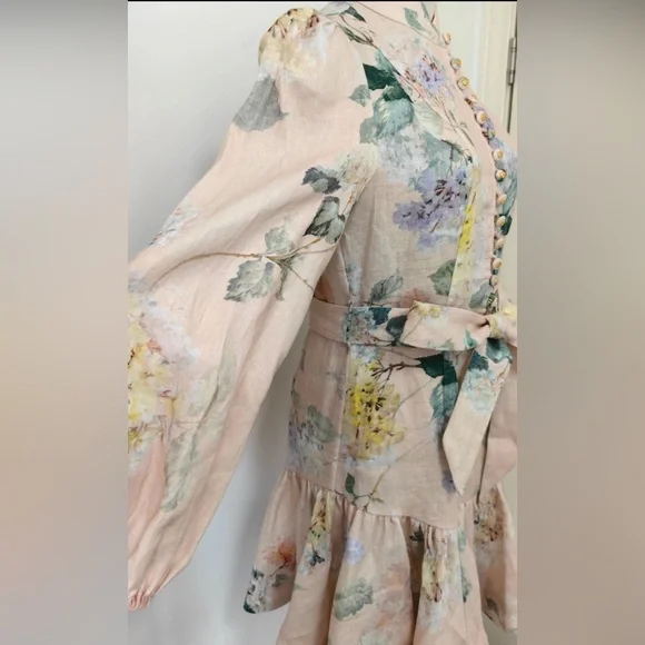 Zimmermann Illuminate Peplum Mini Dress, New - Picture 7 of 10